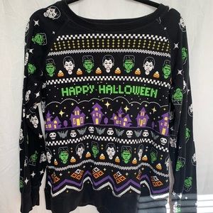 Halloween Pattern Long Sleeve Shirt